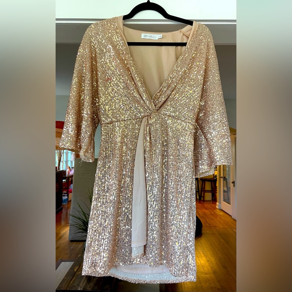 All in favor sequin mini dress - size small